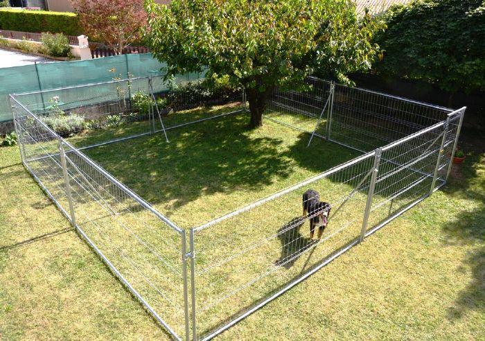 Enclos chiot chenil pour chien. Accessoires, Panneaux et grille de chenil :  Morin France